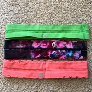 An old set of discontinued Lululemon headbands